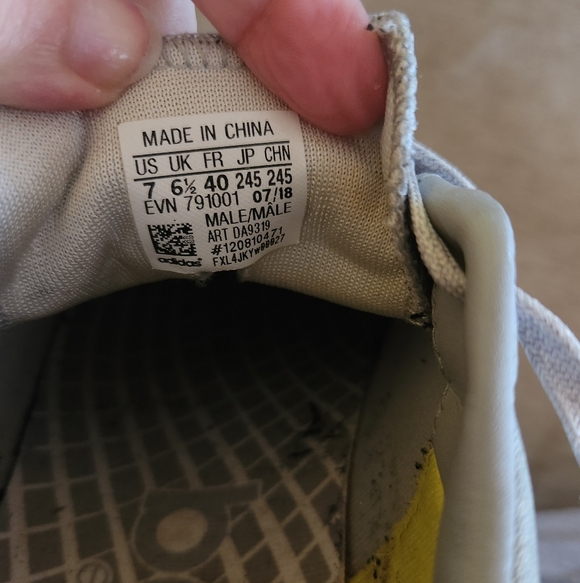 Adidas Golf‎ Gray and White Athletic Shoes with Cushioned Sole - Picture 4 of 6